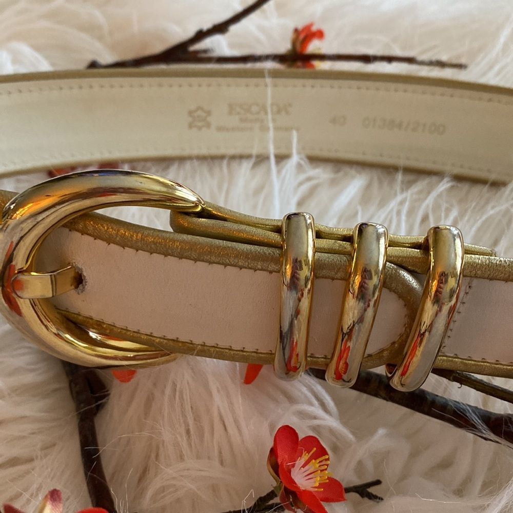 Vintage 💞ESCADA💞leather belt - Picture 2 of 12